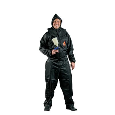 High Teck Products PS115B Premium Paint Suit, X-Large, Black, 2-Way Zipper