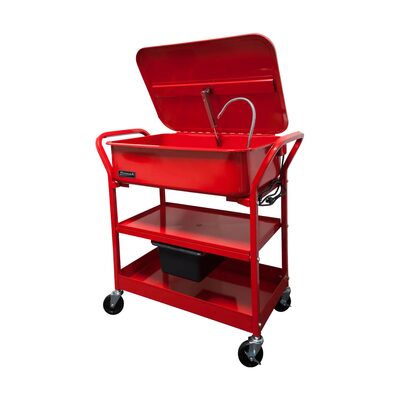 Homak Manufacturing 20-Gallon  Portable Parts Washer - Red