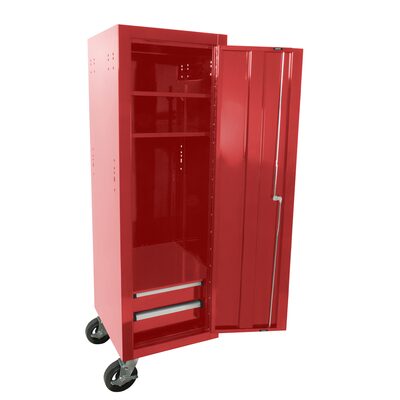 Homak Manufacturing 19IN H2Pro Series Full-Height Side Locker, Red
