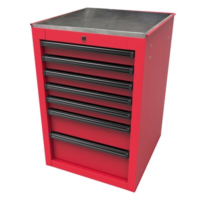 Homak Manufacturing RS PRO 22 in. 7-Drawer Side Cabinet, Red
