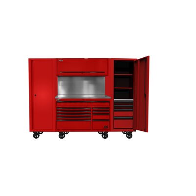 Homak Manufacturing 102" RS PRO CTS Combo, Solid BS, Red