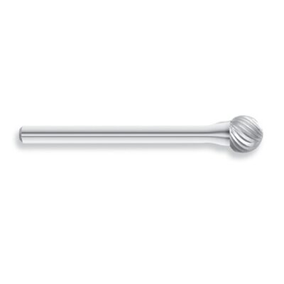 HTC Tool SD-51 Solid Carbide Burr, Ball Shape, Single Cut