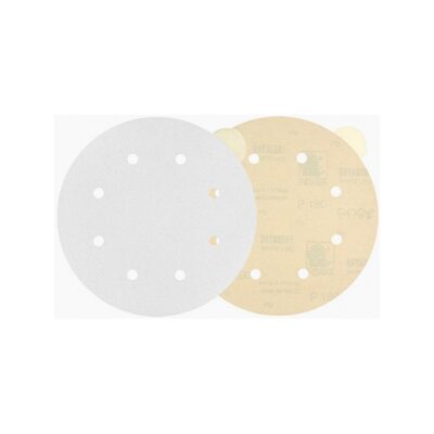Indasa USA,Inc. 80-80 Rhynostick White Line Abrasive Solid Disc, 8 in Dia, 80 Grit