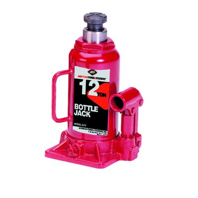 American Forge & Foundry Bottle Jack - 12 Ton Capacity - Manual - Heavy Duty