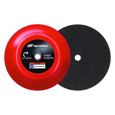 Ingersoll Rand 3" Hook & Loop Backing Pad for Ingersoll Rand 3128 Mini Orbital Sander and 3129 Mini Polisher
