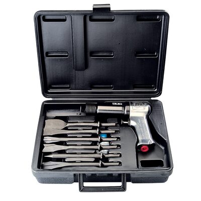 Ingersoll Rand Super Duty Air Hammer Kit, 3000 BPM, 2-9/32" Stroke, 3/4" Bore, Includes Carrying Case and Six Assorted Chisels
