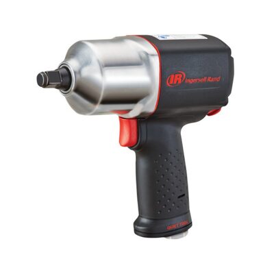 Ingersoll Rand 1/2 Inch Air Impact Wrench, Quiet, 1100 ft-lb Torque, Friction Ring Retainer, Pistol Grip