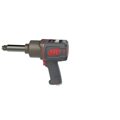 INGERSOLL RAND 3/4 Inch Air Impact Wrench, 3 Inch Ext Anvil, Quiet, 2,000 ft-lb Torque, Friction Ring-Thru-hole Retainer, Pistol Grip