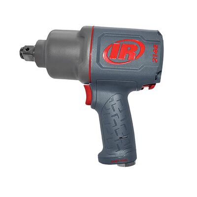 INGERSOLL RAND 3/4 Inch Air Impact Wrench, 6 Inch Ext Anvil, Quiet, 2,000 ft-lb Torque, Friction Ring-Thru-hole Retainer, Pistol Grip