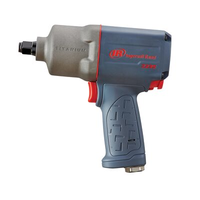 Ingersoll Rand 1/2 Inch Air Impact Wrench, 1350 ft-lb Torque, Titanium Hammercase, Friction Ring Retainer, Pistol Grip