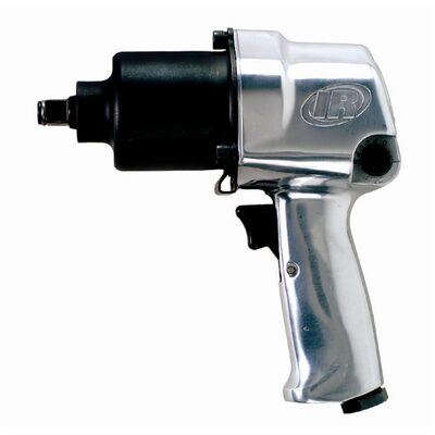 Ingersoll Rand 1/2 Inch Air Impact Wrench, Super Duty, 500 ft-lb Torque, Friction Ring Retainer, Pistol