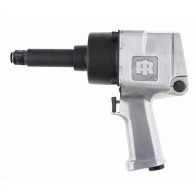 Ingersoll Rand 3/4 Inch Air Impact Wrench, 3 Inch Ext Anvil, Super Duty, 1100 ft-lb Torque, Friction Ring Retainer, Pistol Grip