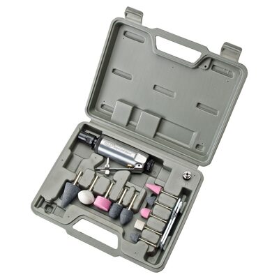 Ingersoll Rand Air Die Grinder Stone Kit, 28,000 RPM, 0.25 HP, 1/4 Inch Collet, Front Exhaust