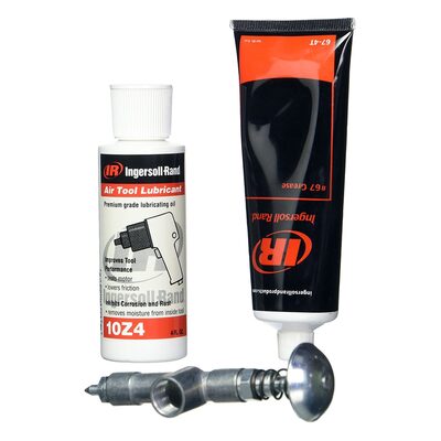 Ingersoll Rand Air Care Lubrication Kit for Ingersoll Rand Tools, includes 10Z4 Oil, 67 Grease and Grease Gun