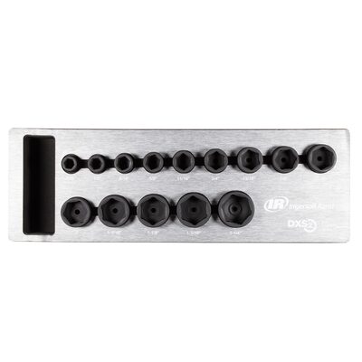 Ingersoll Rand DXS2 Drive Hex SAE Impact Socket Set, 14-Piece