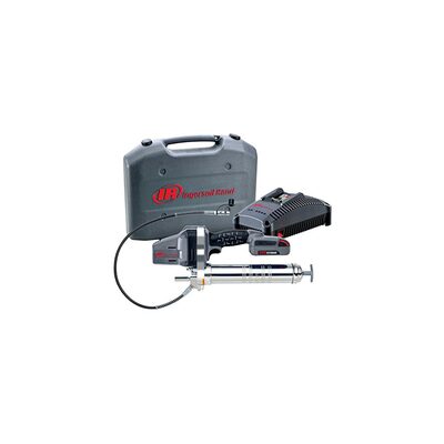 Ingersoll Rand IQV&reg; 20V Cordless Grease Gun Kit, 14oz Canister Capacity, 2.6 Flow Rate, 6250 psi, Includes 1 Battery, Charger and Case