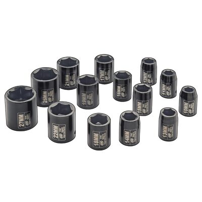Ingersoll Rand 1/2" 14PC METRIC IMPACT SOCKET SET
