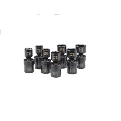 Ingersoll Rand 1/2" Drive Hex Metric Universal Impact Socket Set, 7-Piece