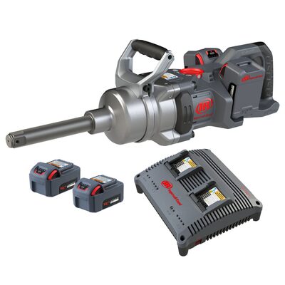 Ingersoll Rand 1" 20V Cordless Forward Torque Limited Impact Wrench 4 Battery Kit, 6" Ext Anvil