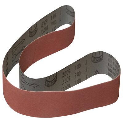 Jet Tools 2"x72" 80 Grit Aluminum Oxide Belts - 3-Piece SET