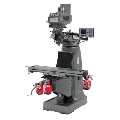Jet Tools JTM-4VS Mill With ACU-RITE 203 DRO With X, Y and Z-Axis Powerfeeds