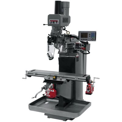 Jet Tools JTM-949EVS Mill With Acu-Rite 203 DRO With X and Y-Axis Powerfeeds and Air Powered Drawbar