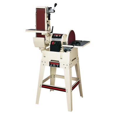 Jet Tools JSG-6DCK - 6" x 48" Belt / 12" Disc Sander with Open Stand, 1.5HP 1 Phase 115/230V