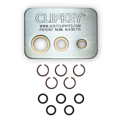 JUST CLIPS CLIPKEY SET WITH 5 SETS OF 3/8" FRICTION RINGS & O-RINGS