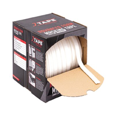 JTAPE Unlimited 1011.2050 Advanced Foam Masking Tape, 50 m L x 20 mm W x 9 mm THK, White
