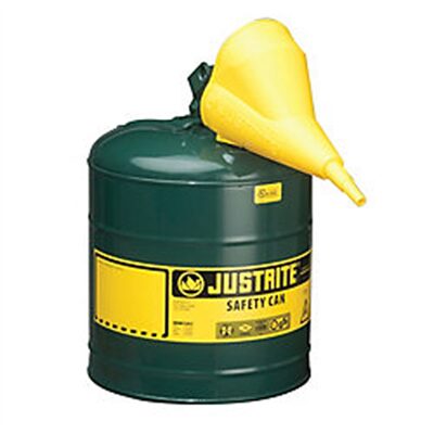 Justrite Mfg. Co. Type 1 Green Can 5 Gallon