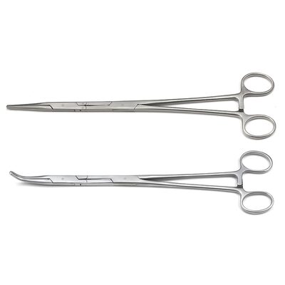 GearWrench 2 Piece Double-X Straight and 45 Degree Hemostat Plier Set