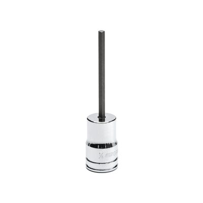 GearWrench 3/8 Inch Drive Mid Length Hex Bit SAE Socket 1/8 Inch