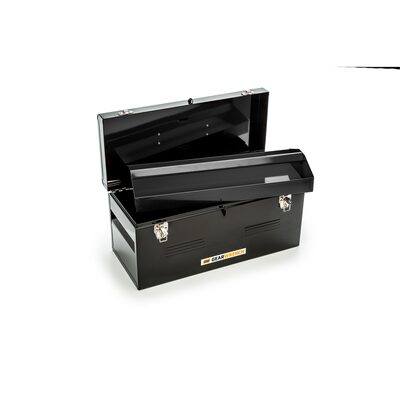 GearWrench 20 Inch Black Steel Tote Box