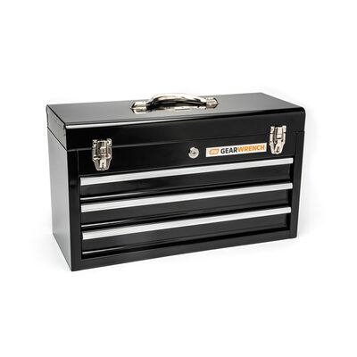 GearWrench 20 Inch 3 Drawer Black Steel Tool Box