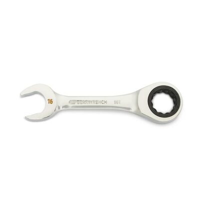 GearWrench 16mm 90-Tooth 12 Point Stubby Combination Ratcheting Wrench