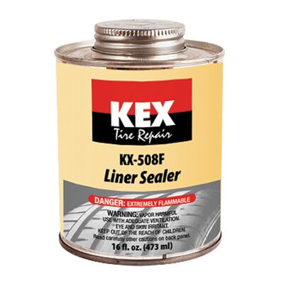 KEX Tire Repair Liner Sealer, Flammable, 16 oz. Brush Top Can 10 count