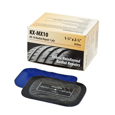 KEX Tire Repair COI MX Radial Repair Patch 1-7/8" x 2-7/8" (48mm x 73mm) 20 Count