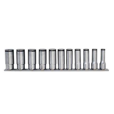 Ko-ken USA Special 3/8 Sq. Dr. Deep NUT GRIP Socket Set 8-19mm - 11 pieces