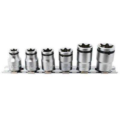 Ko-ken USA 3/8 Sq. Dr. 6 Piece NUT GRIP&reg; TORX&reg; Socket set E10-E20