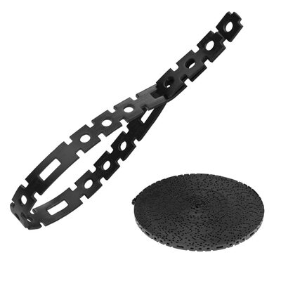 Klein Tools Hook and Loop Tape, 3/4-Inch, 25-Foot, Black, Custom Length Cable Ties