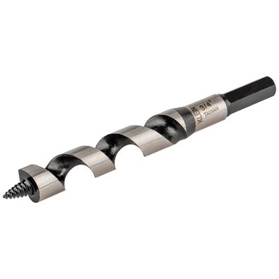 Klein Tools Steel Ship Auger Bit, Screw Point, 1 x 4-Inch
