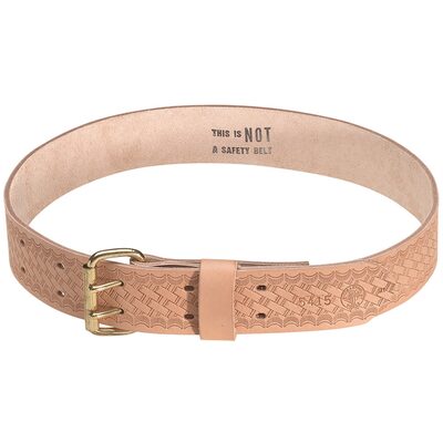 Klein Tools Heavy-Duty Embossed Leather Tool Belt, Small