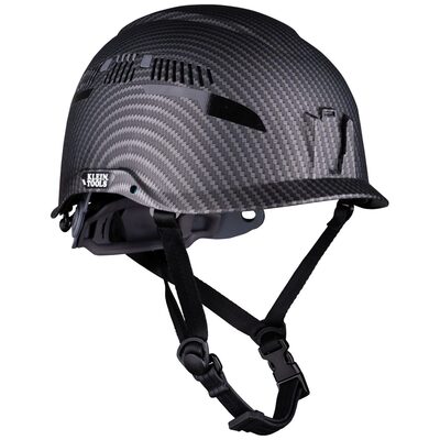 Klein Tools Klein Carbon Fiber Full Brim Hard Hat with Headlamp, Spartan
