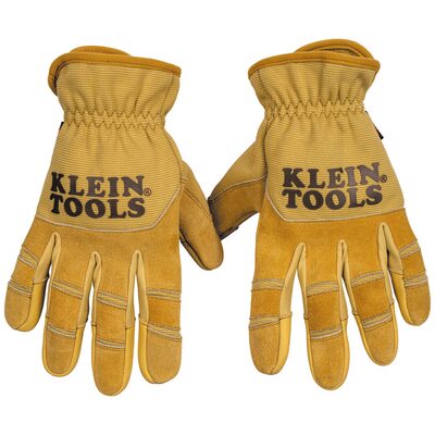 Klein Tools Cowhide Leather Gloves, X-Large