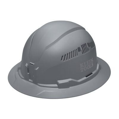 Klein Tools Hard Hat, Vented, Full Brim Style, Orange