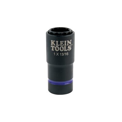 Klein Tools 2-in-1 Impact Socket, 12-Point, 5/8 and 7/16-Inch