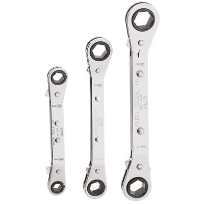 Klein Tools Reversible Ratcheting Box Wrench, 5/8 x 11/16-Inch