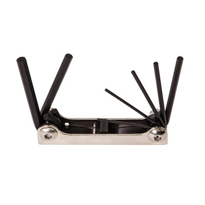 Klein Tools Folding Hex Key Set, 6-Key, Metric Sizes