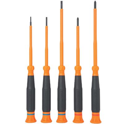 Klein Tools Impact Rated Adjustable Length Multi-Bit Screwdriver Set, 2-Piece