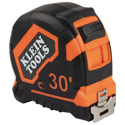 Klein Tools Tape Measure, 30-Foot Magnetic Double-Hook